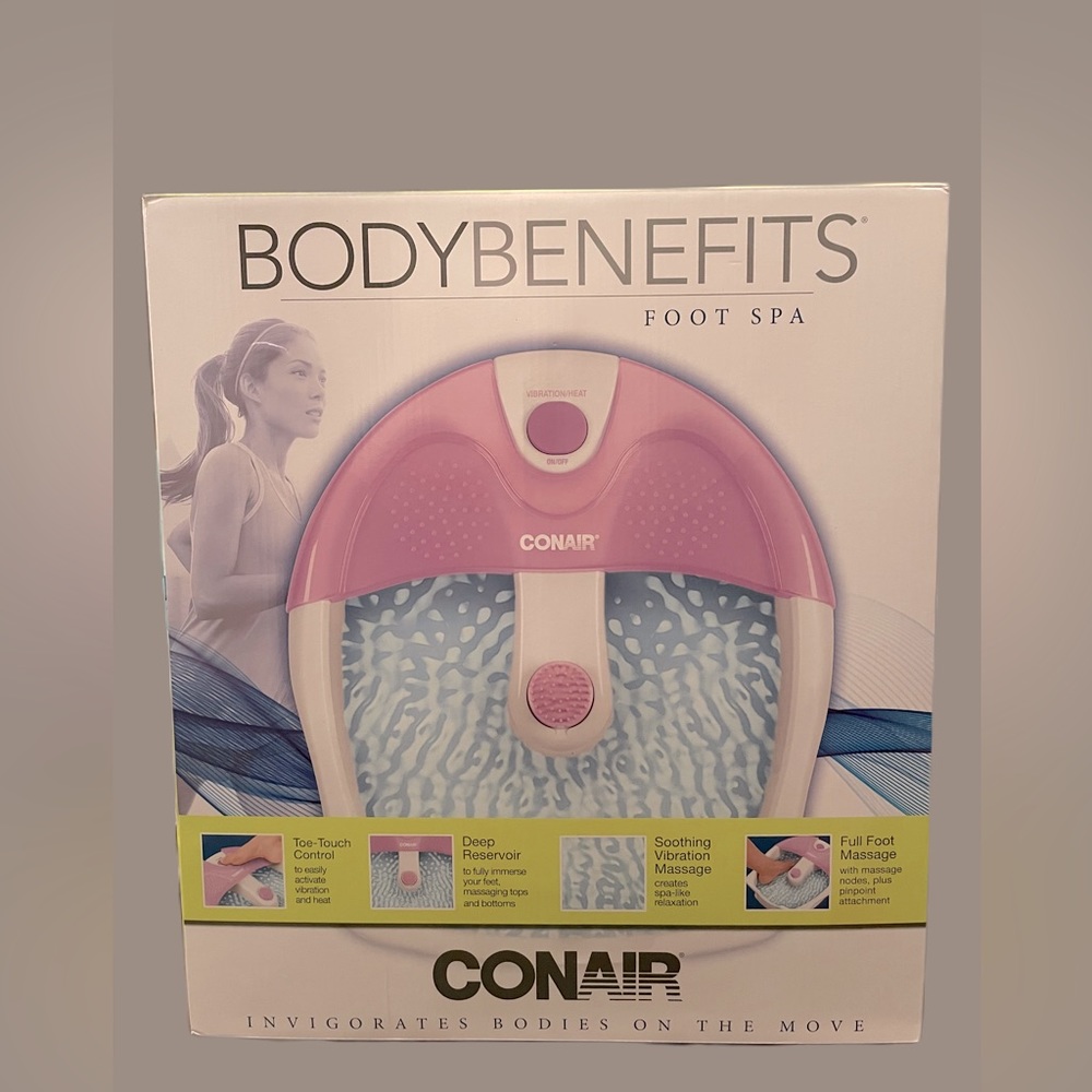 Conair Soothing Pedicure Foot Spa Bath with Soothing Vibration Massage